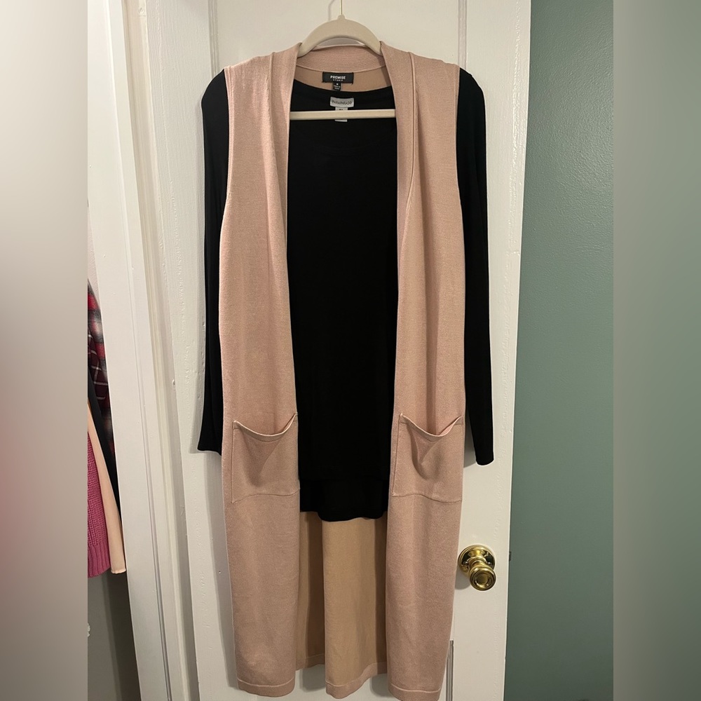 Tan cardigan
